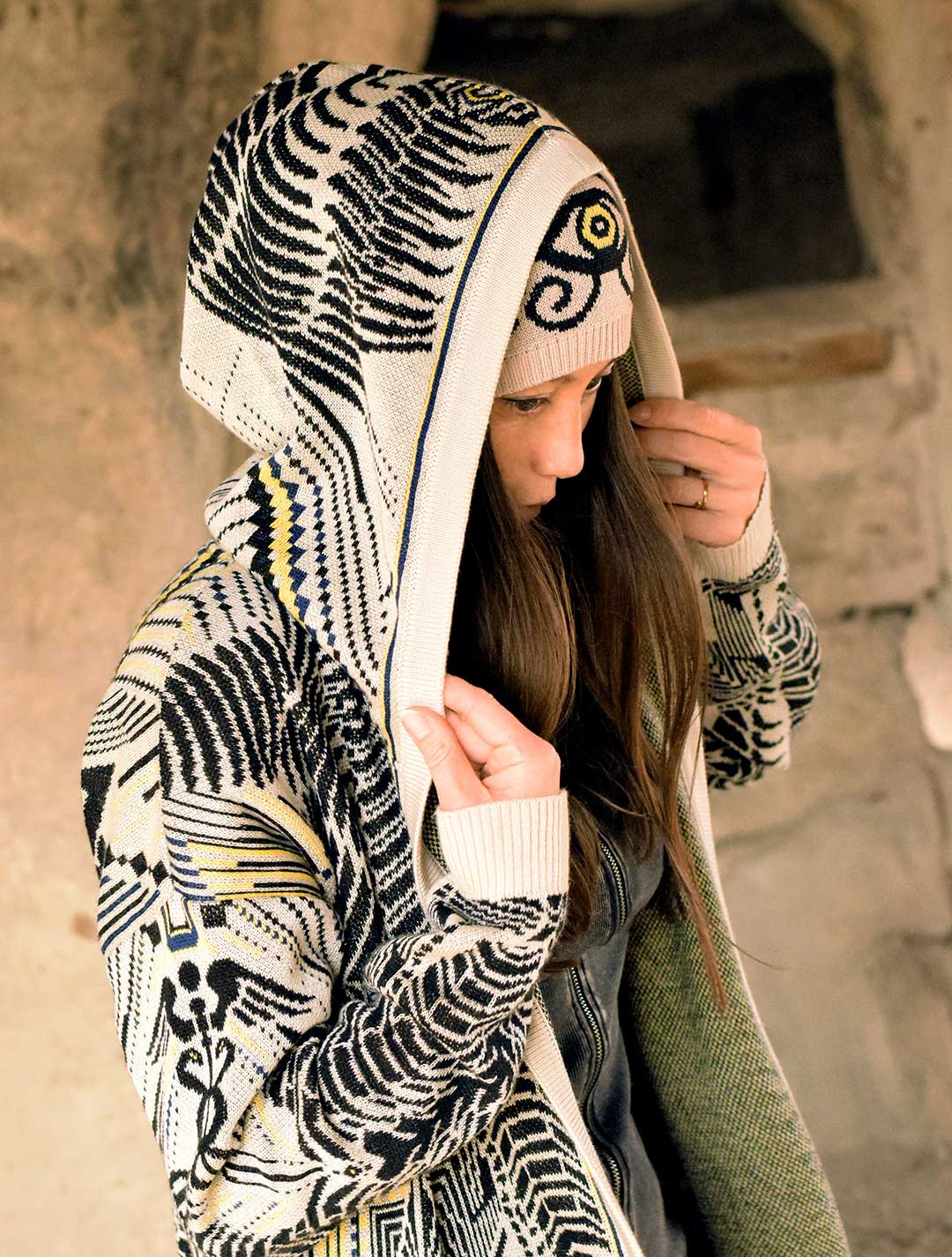 Alchemistry Unisex Knit Cardigan by EGOSYSTEMA - Psylo Fashion