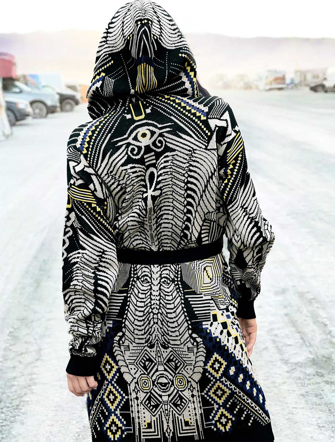 Alchemistry Unisex Knit Cardigan by EGOSYSTEMA - Psylo Fashion