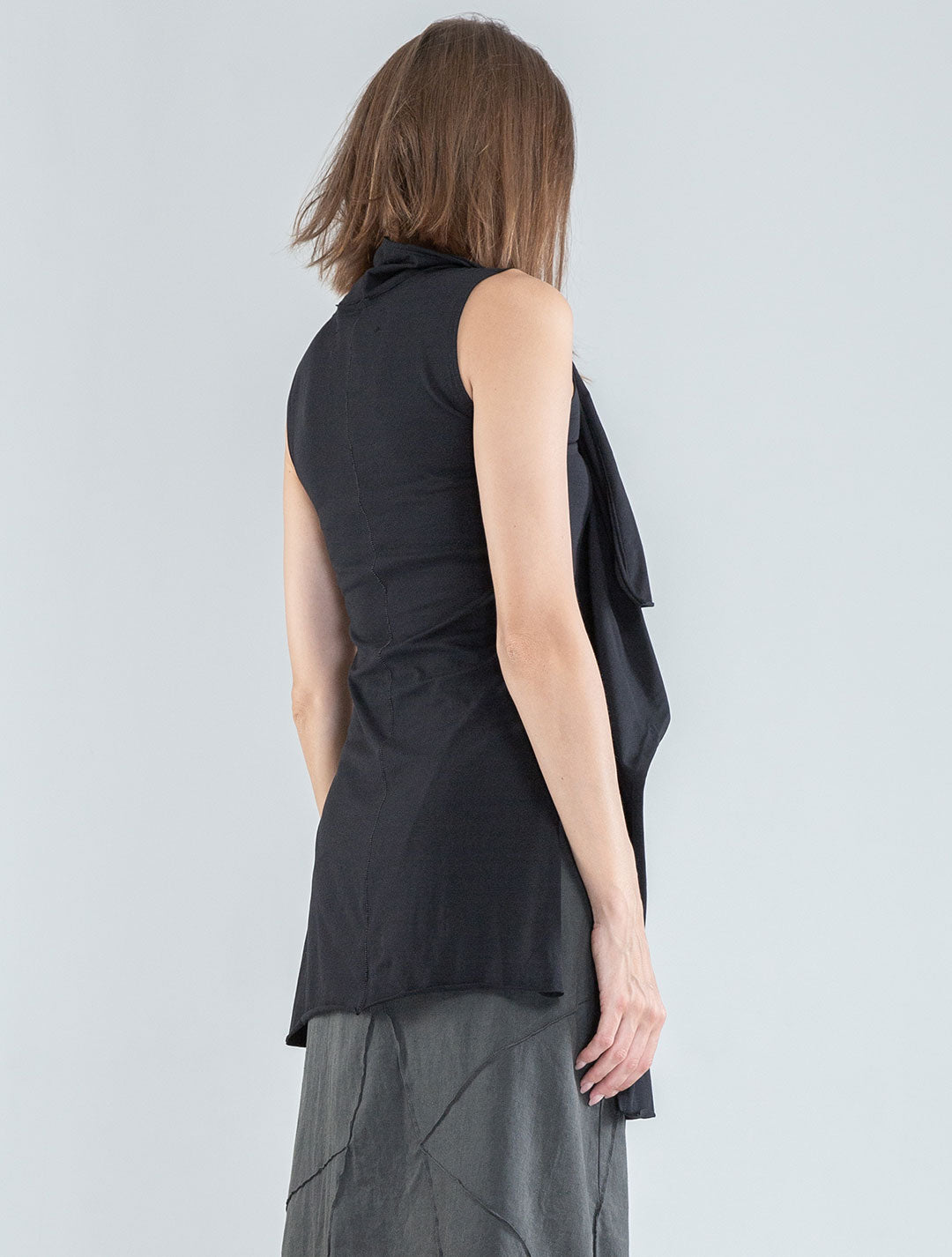 Aspen Sleeveless Asymmetric Tunic - Psylo Fashion