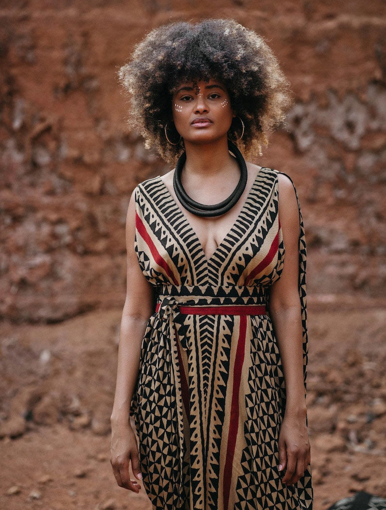 'Connection' Boho Long & Flowy Dress by Alekai