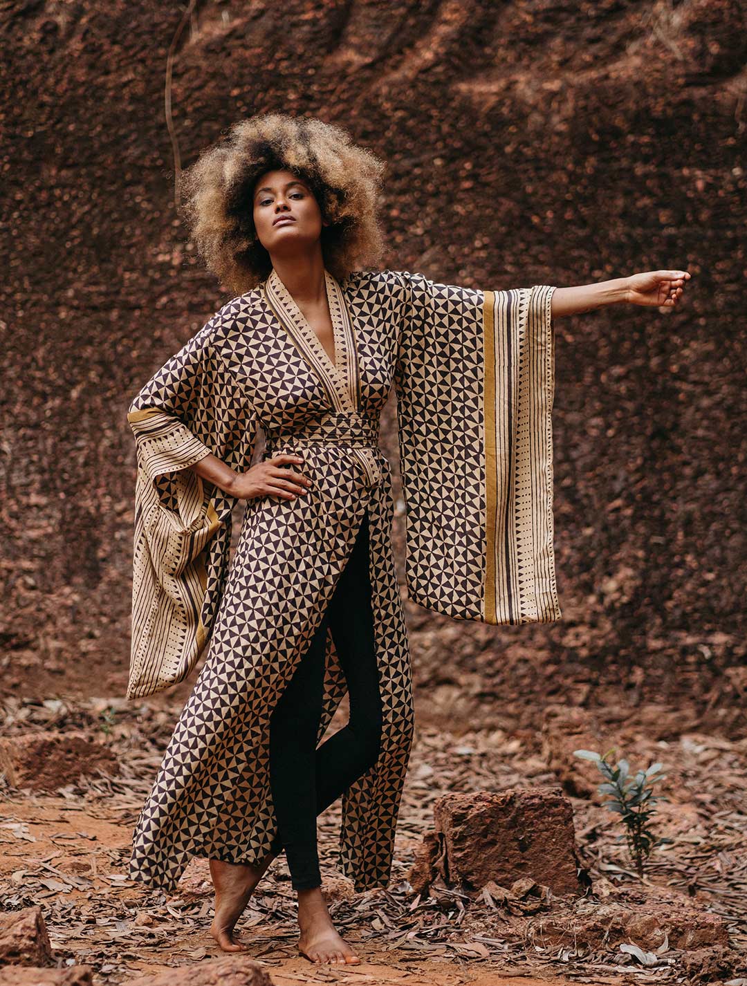 Kimono Ra Dress by Alekai Golden Tear