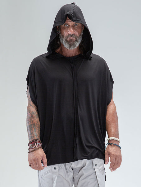 'Dragonfly' 100% Bamboo Sleeveless Hoodie - Psylo Fashion