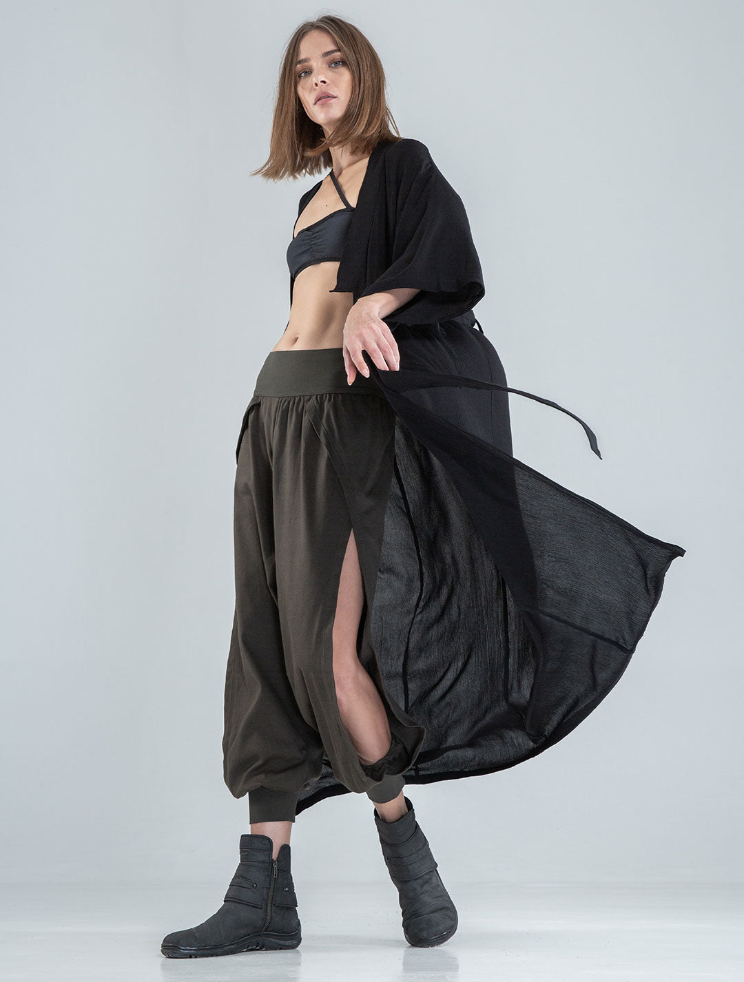Ethnic Rmx Long Kimono - Psylo Fashion