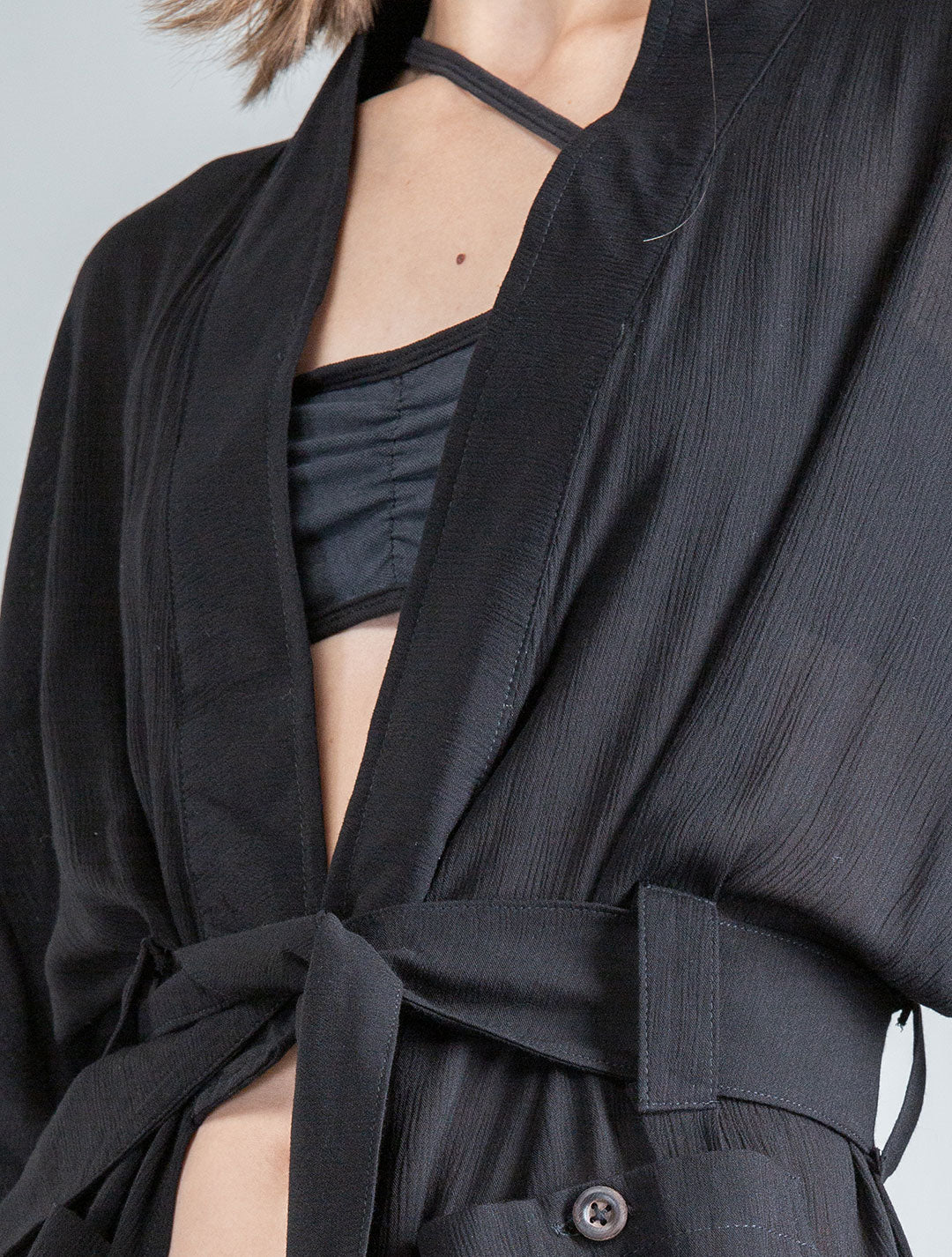 Ethnic Rmx Short Kimono - Psylo Fashion