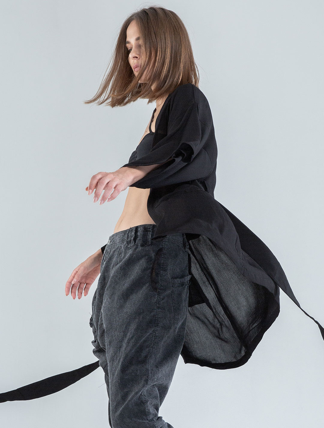 Ethnic Rmx Short Kimono - Psylo Fashion
