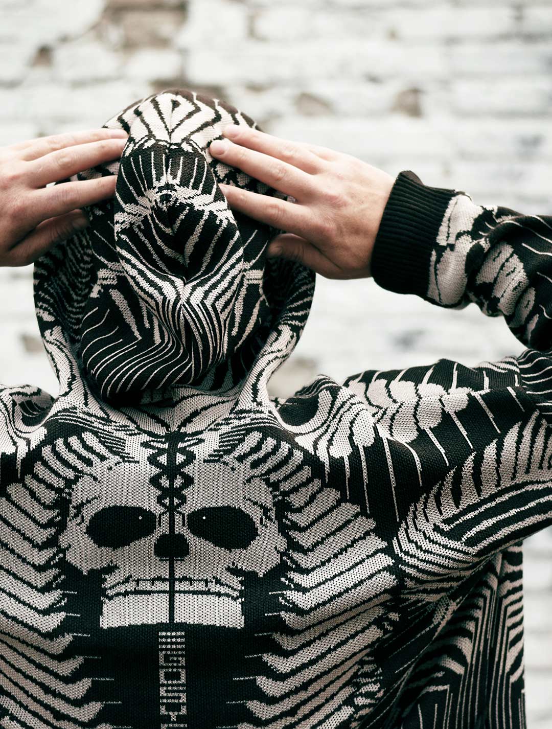 Fatality Unisex Knit Cardigan by EGOSYSTEMA - Psylo Fashion