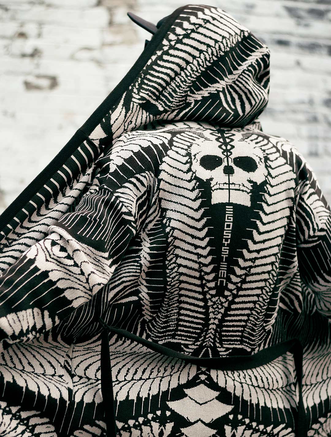 Fatality Unisex Knit Cardigan by EGOSYSTEMA - Psylo Fashion