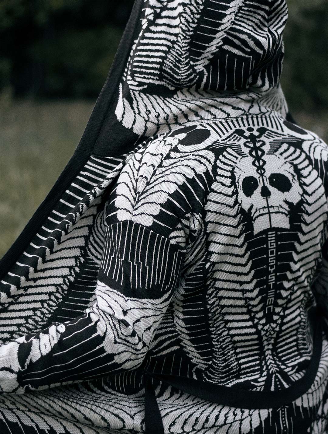 Fatality Unisex Knit Cardigan by EGOSYSTEMA - Psylo Fashion