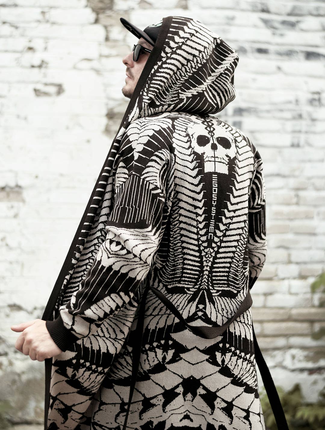 Fatality Unisex Knit Cardigan by EGOSYSTEMA - Psylo Fashion