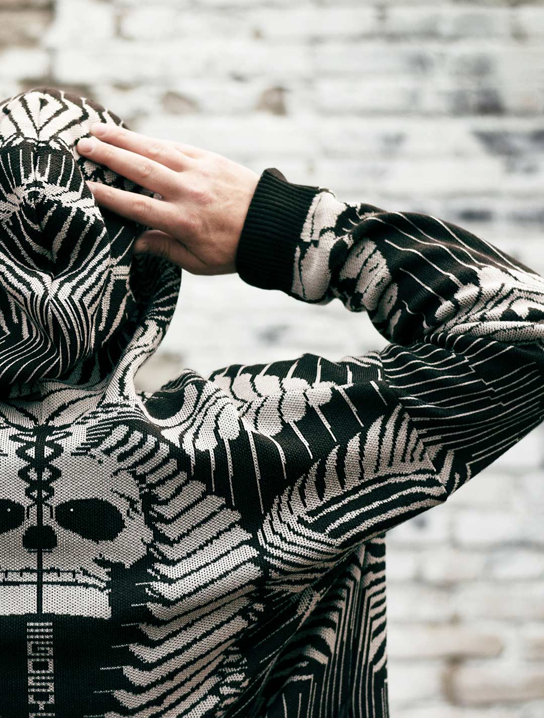 Fatality Unisex Knit Cardigan by EGOSYSTEMA - Psylo Fashion