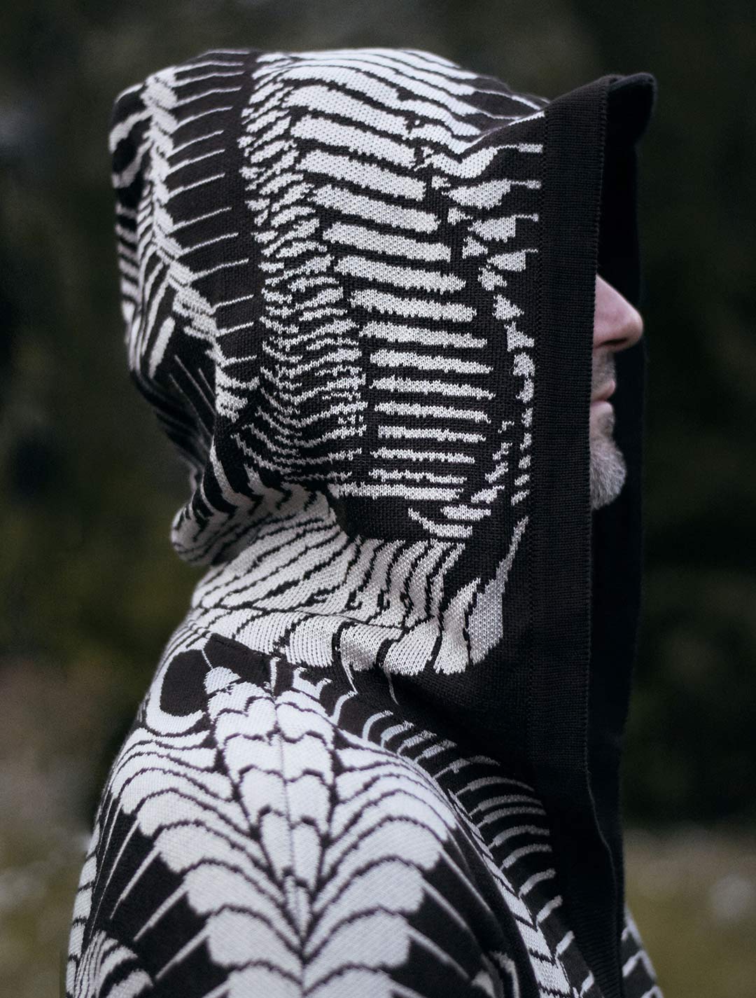 Fatality Unisex Knit Cardigan by EGOSYSTEMA - Psylo Fashion