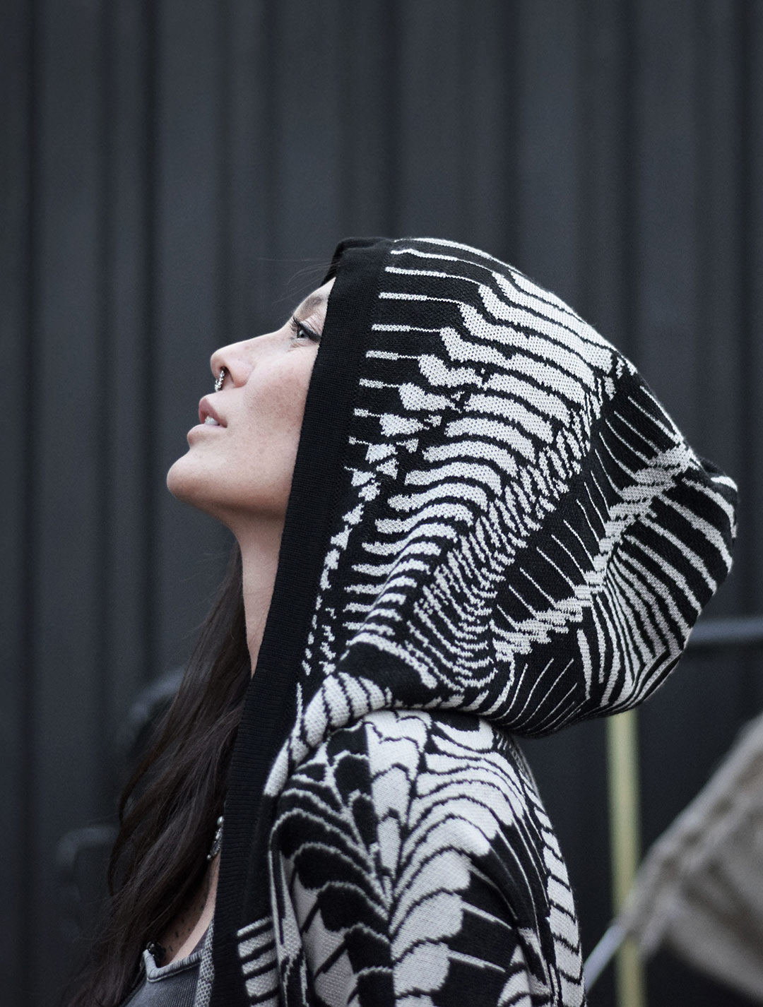 Fatality Unisex Knit Cardigan by EGOSYSTEMA - Psylo Fashion