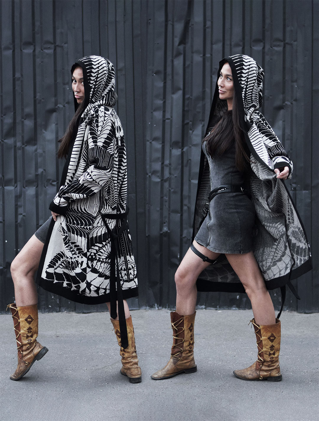 Fatality Unisex Knit Cardigan by EGOSYSTEMA - Psylo Fashion