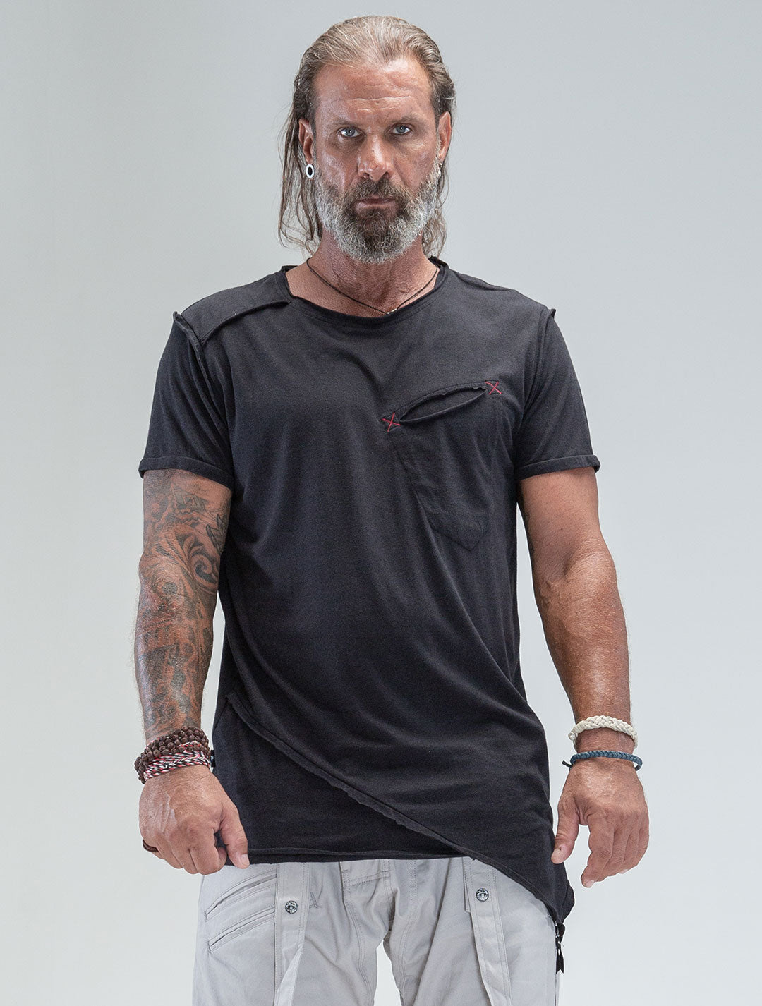 Falcon Asymmetric Tee - Psylo Fashion