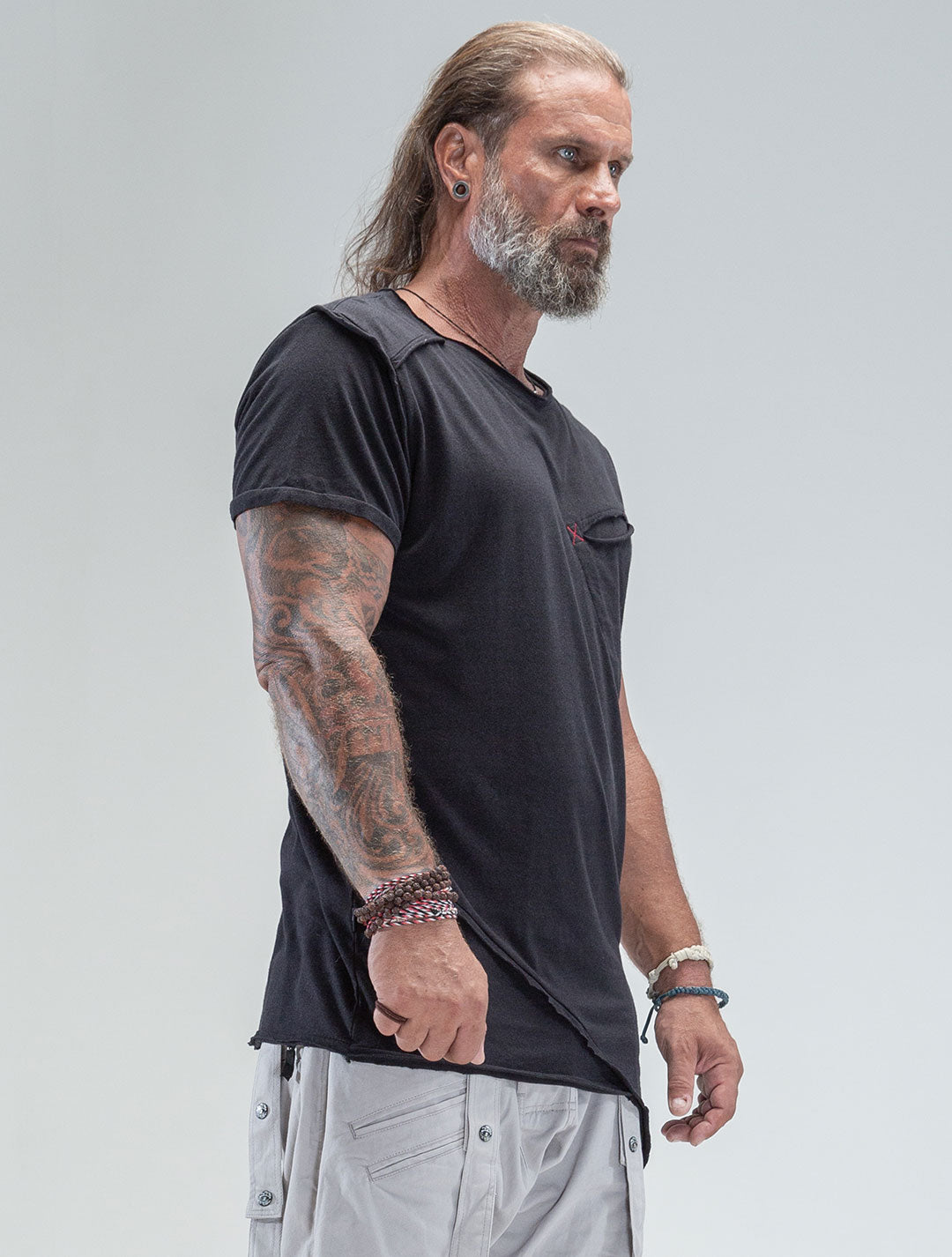 Falcon Asymmetric Tee - Psylo Fashion
