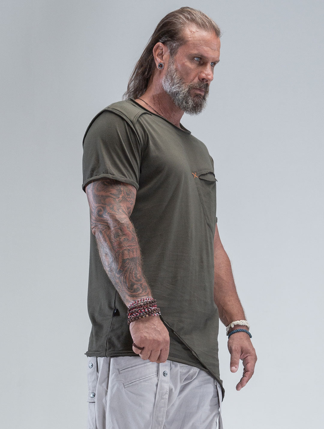 Falcon Asymmetric Tee - Psylo Fashion