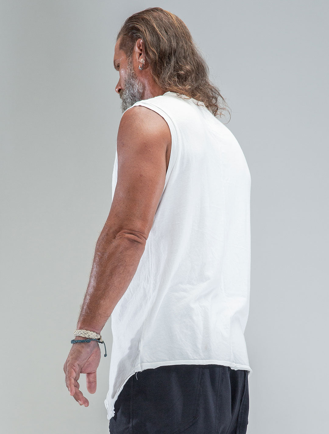 Falcon Asymmetric Sleeveless Tee - Psylo Fashion