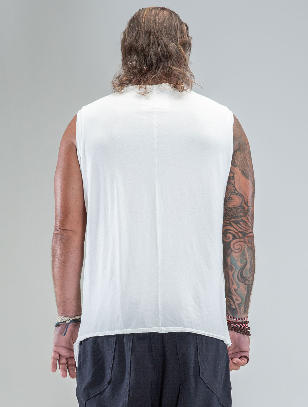 Falcon Asymmetric Sleeveless Tee - Psylo Fashion