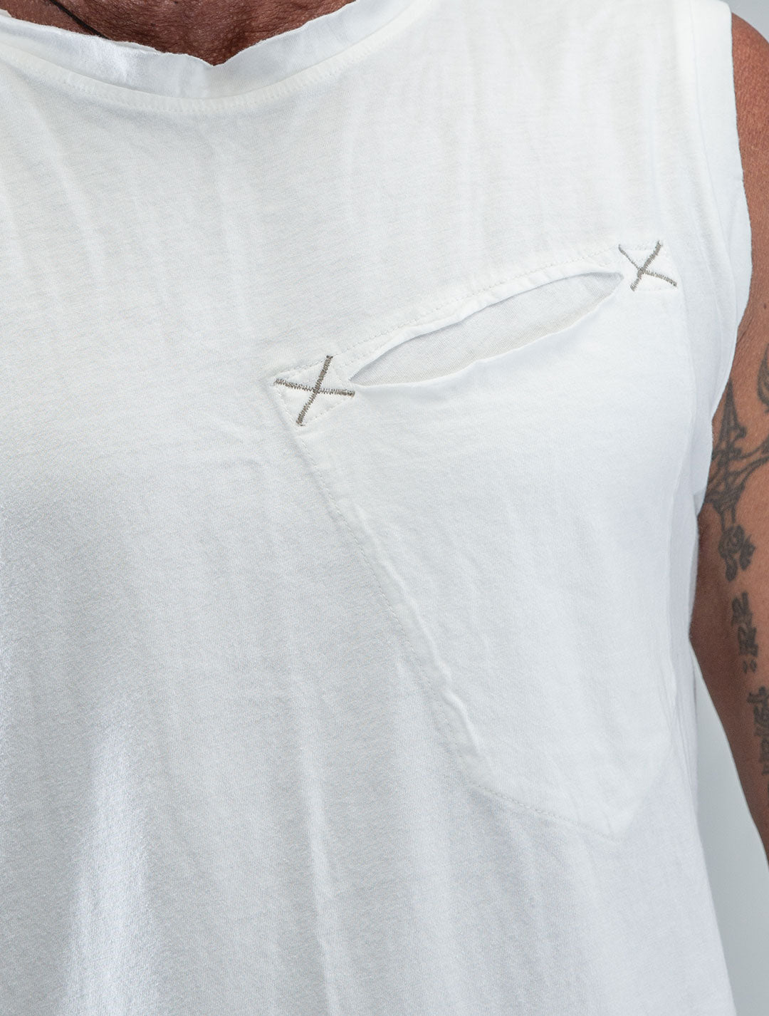 Falcon Asymmetric Sleeveless Tee - Psylo Fashion