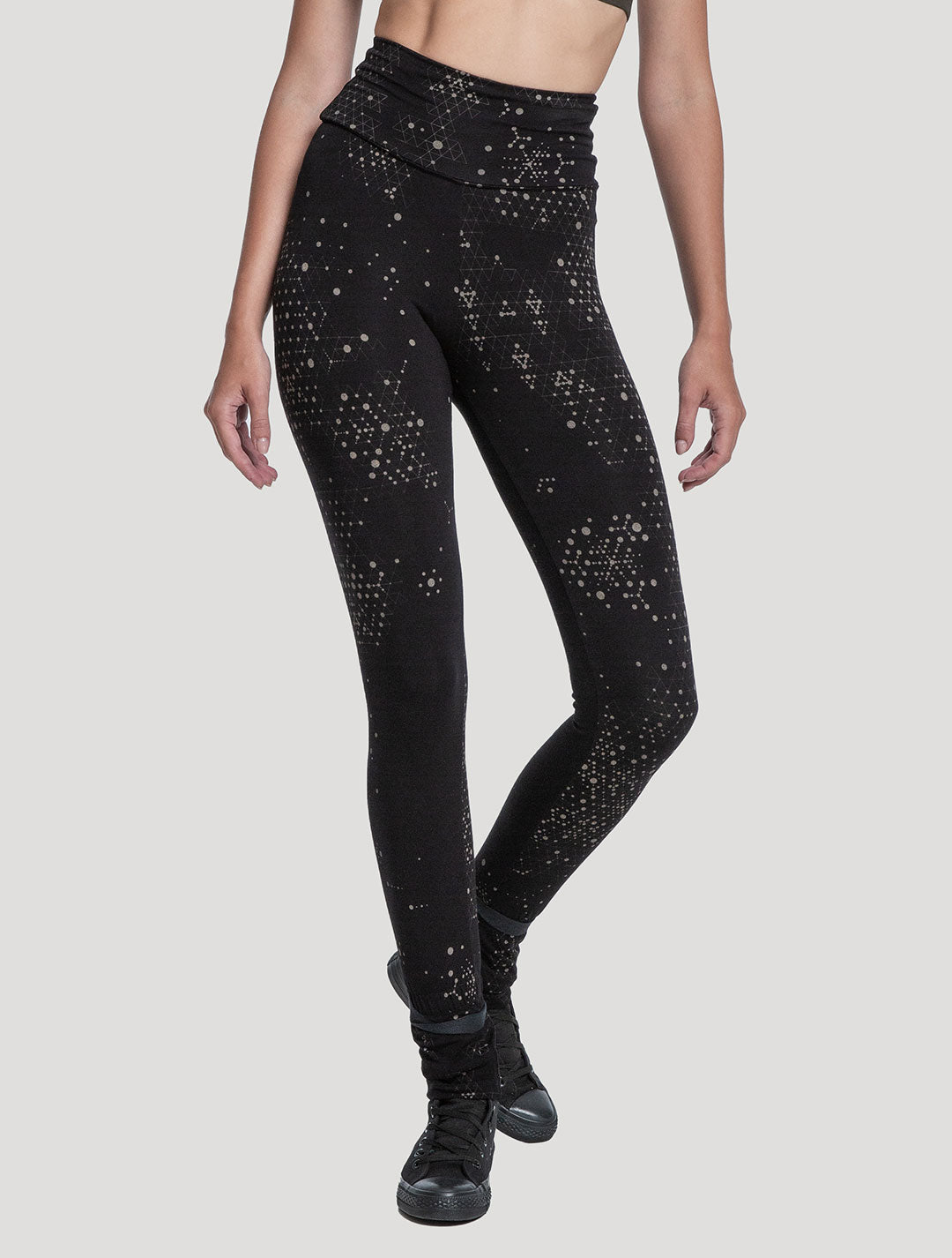 'Holo' Organic Cotton - Bamboo High-Waist Leggings - Psylo Fashion