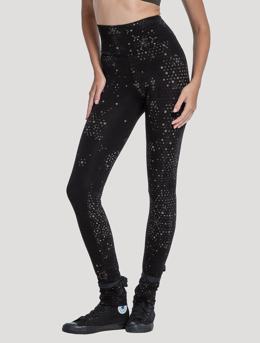 'Holo' Organic Cotton - Bamboo High-Waist Leggings - Psylo Fashion