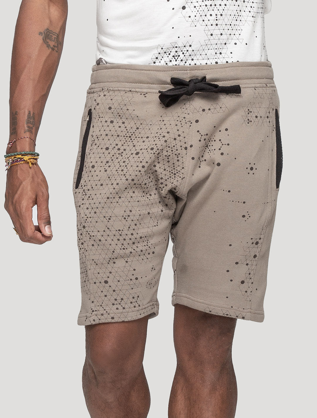 'Holo' Printed 100% Cotton 3/4 Shorts | Streetwear by Psylo Fashion