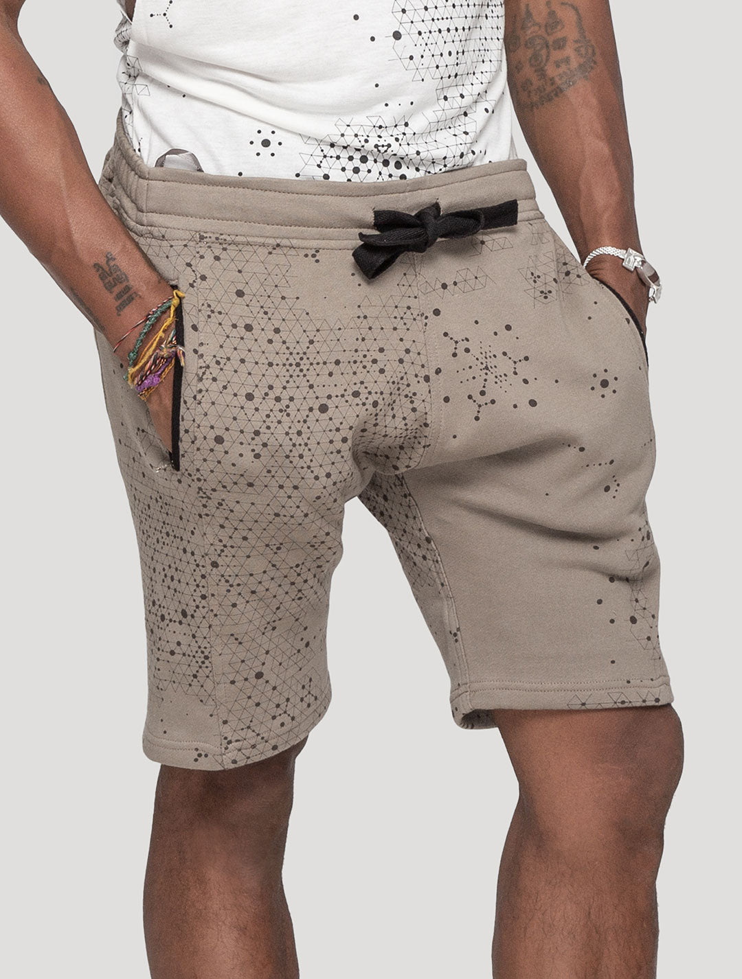 'Holo' Printed 100% Cotton 3/4 Shorts | Streetwear by Psylo Fashion