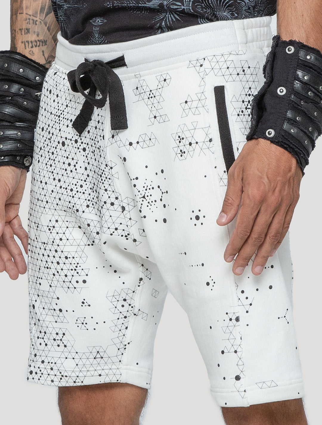 'Holo' Printed 100% Cotton 3/4 Shorts | Streetwear by Psylo Fashion