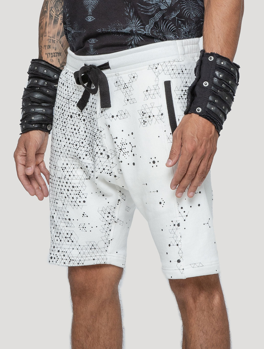 'Holo' Printed 100% Cotton 3/4 Shorts | Streetwear by Psylo Fashion