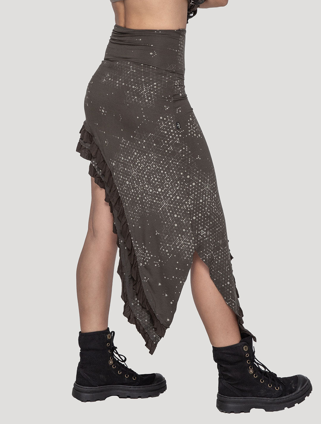 Holo Asymmetric Skirt - Psylo Fashion