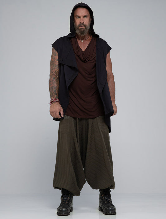 Horro Hooded Cotton Kaftan