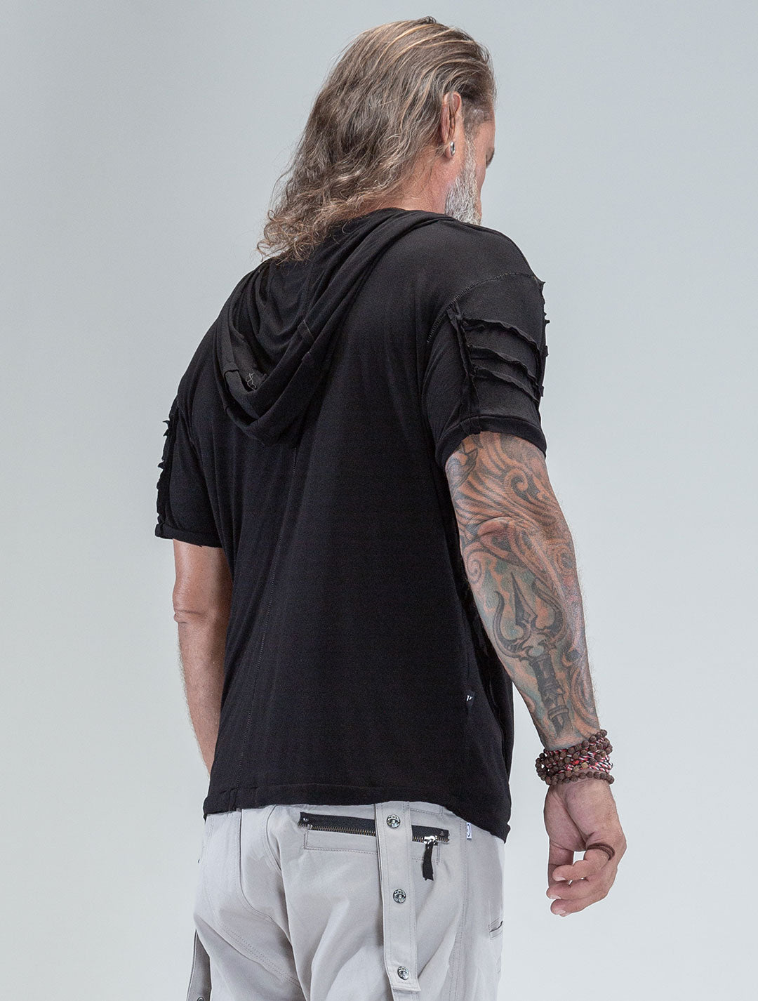 'Lynx' 100% Bamboo Baggy Hooded Tee - Psylo Fashion