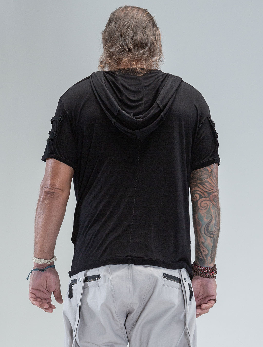 'Lynx' 100% Bamboo Baggy Hooded Tee - Psylo Fashion