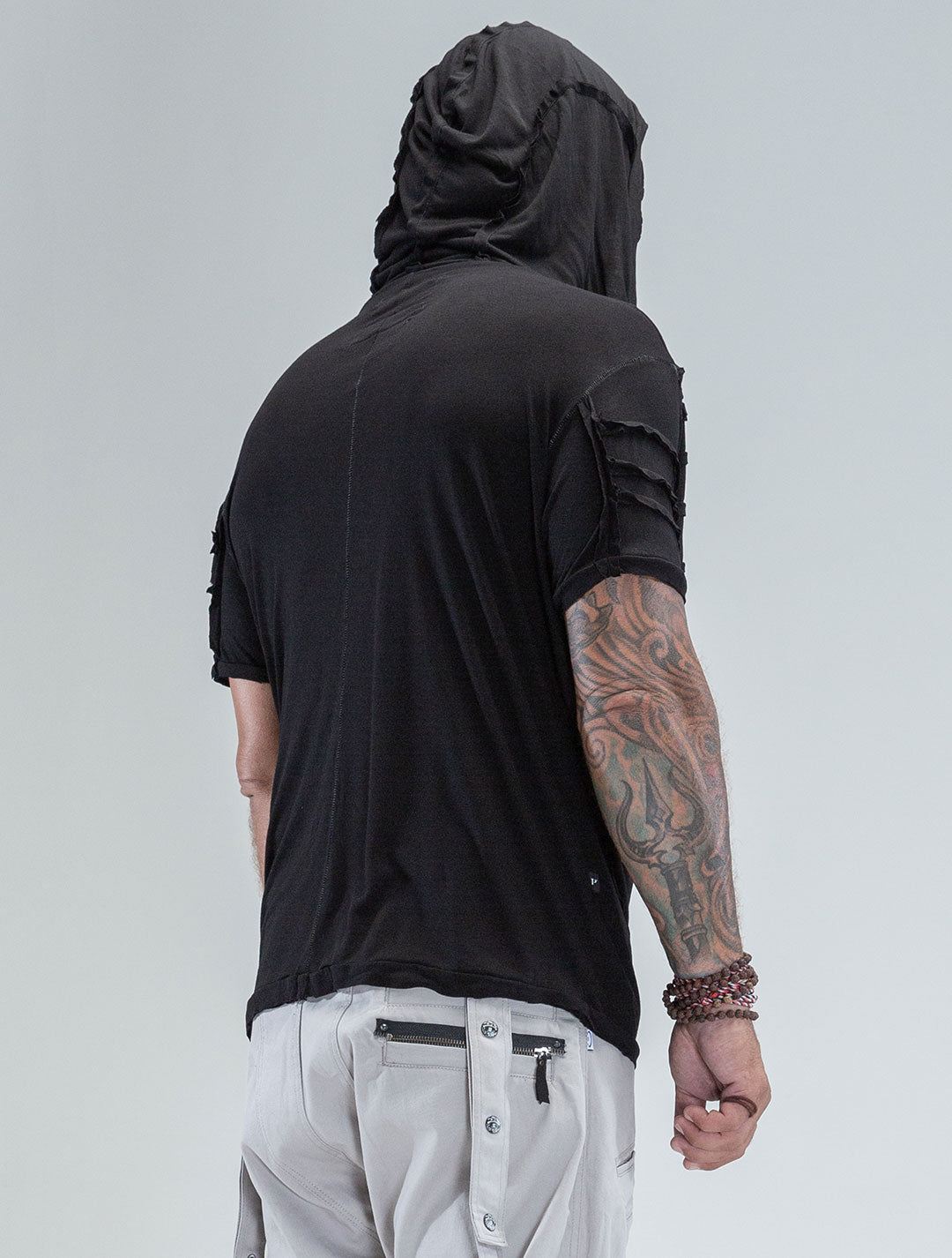'Lynx' 100% Bamboo Baggy Hooded Tee - Psylo Fashion