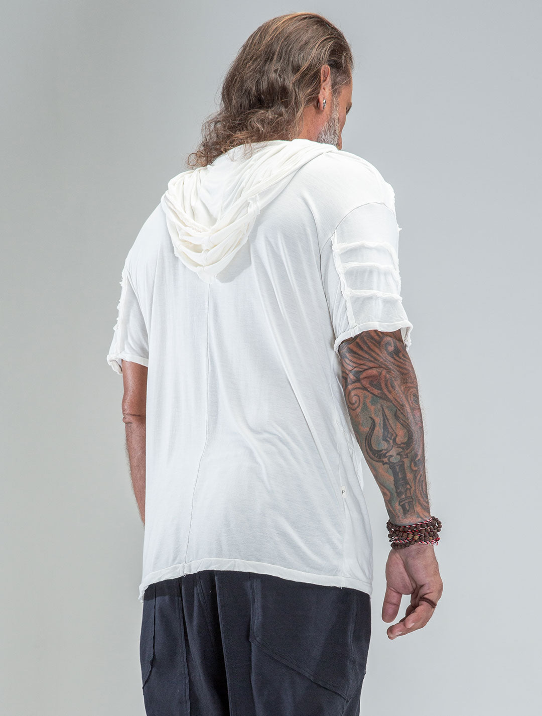 'Lynx' 100% Bamboo Baggy Hooded Tee - Psylo Fashion