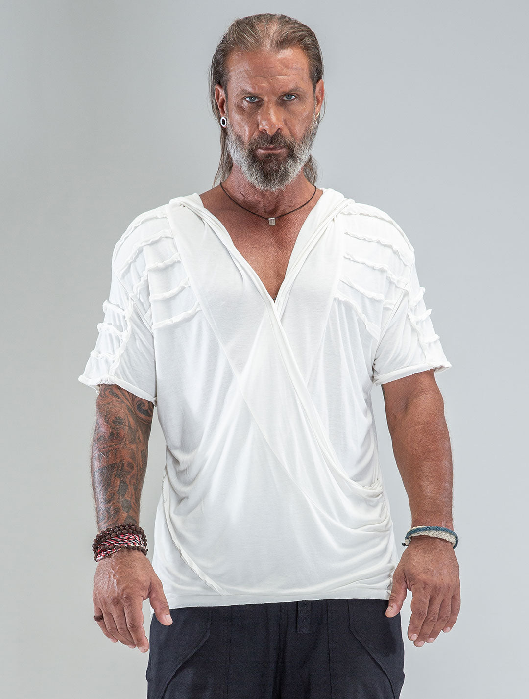 'Lynx' 100% Bamboo Baggy Hooded Tee - Psylo Fashion