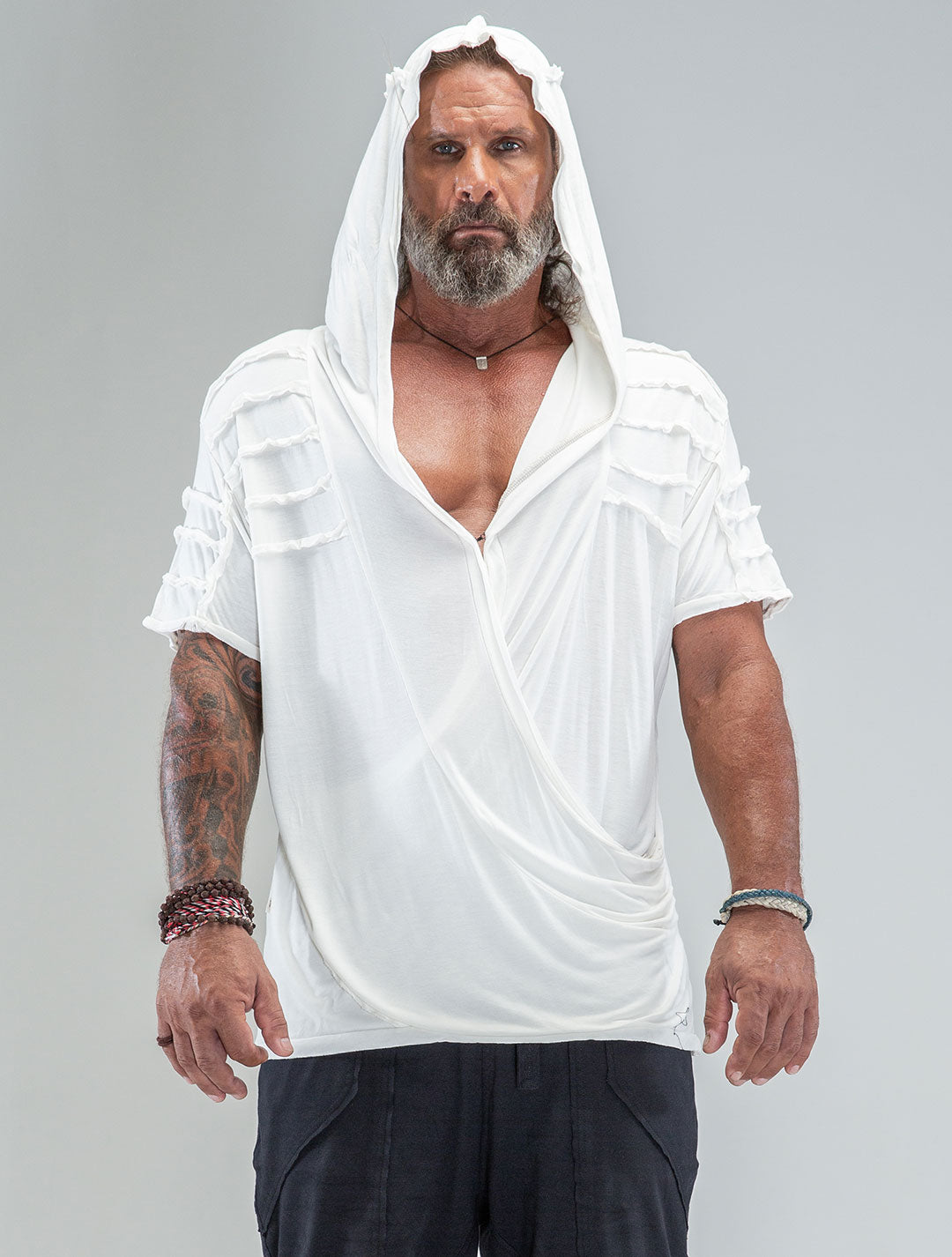 'Lynx' 100% Bamboo Baggy Hooded Tee - Psylo Fashion