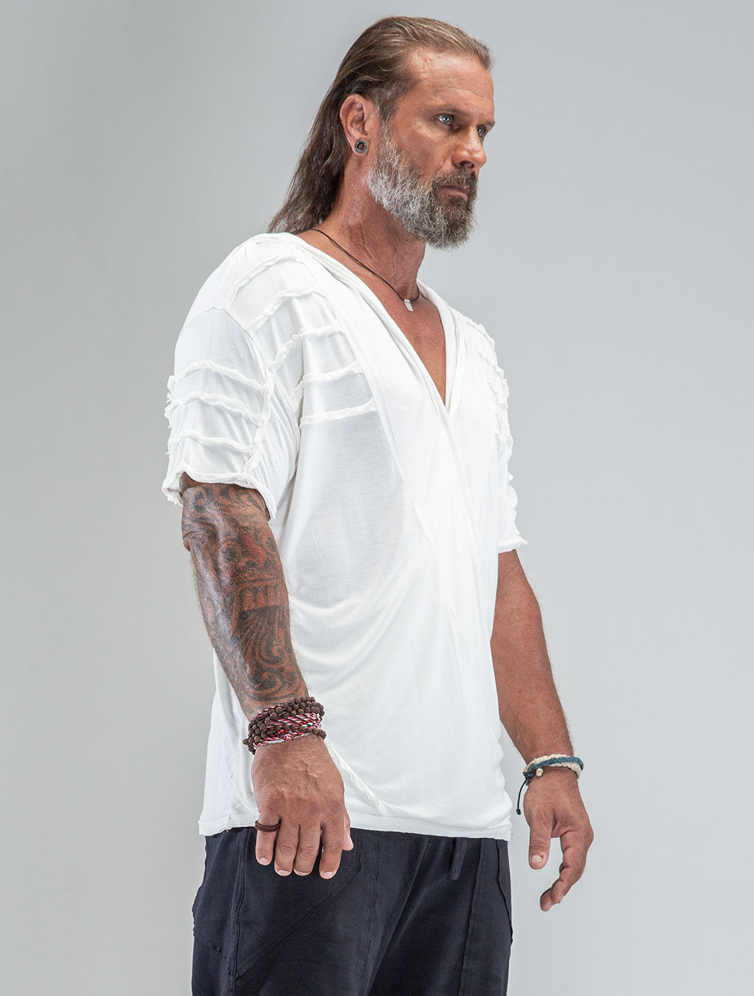 'Lynx' 100% Bamboo Baggy Hooded Tee - Psylo Fashion