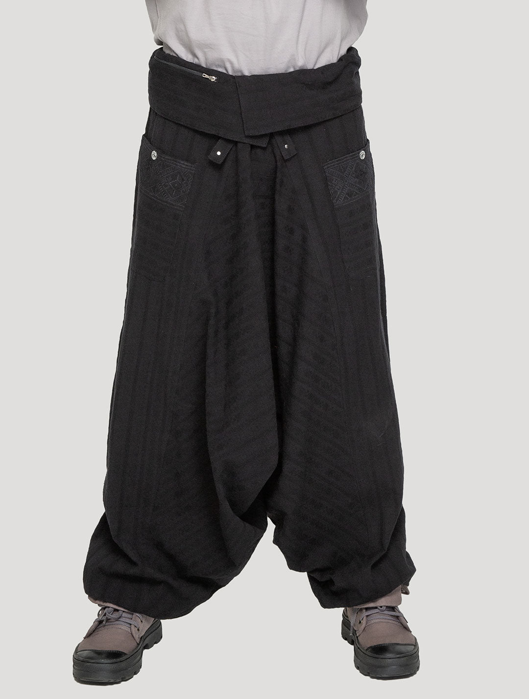 Black Long Necka Pants - Psylo Fashion