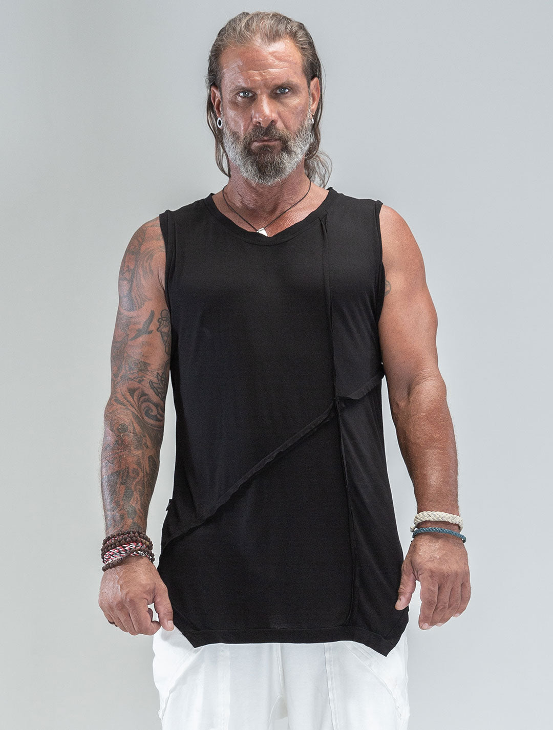 'Lynx' 100% Bamboo Sleeveless Tee - Psylo Fashion