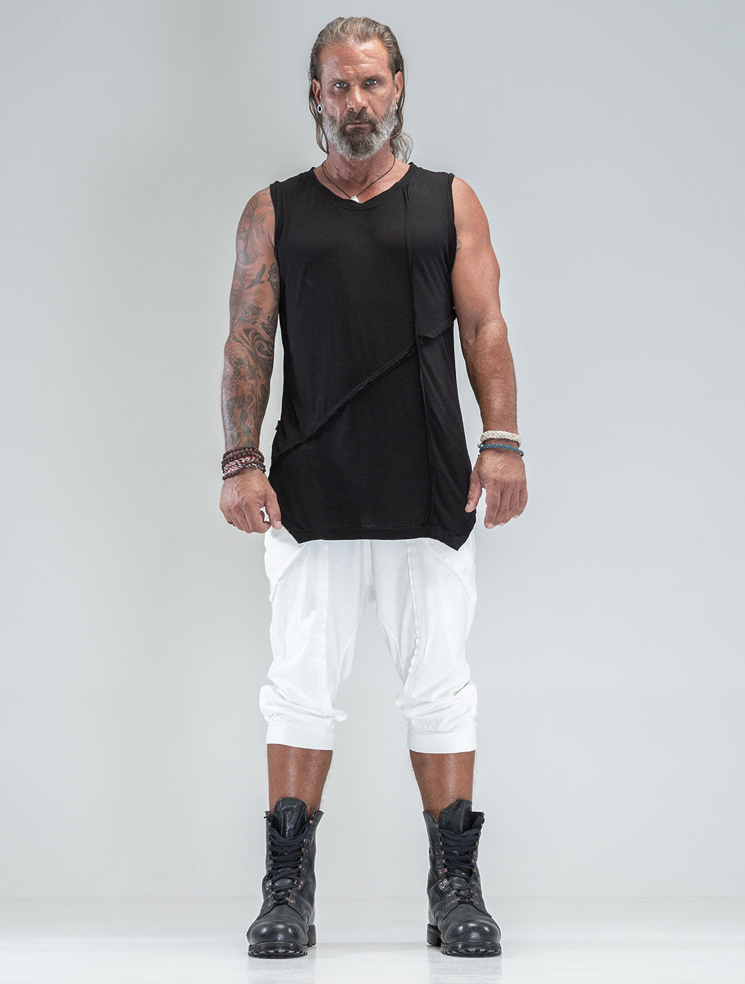 'Lynx' 100% Bamboo Sleeveless Tee - Psylo Fashion