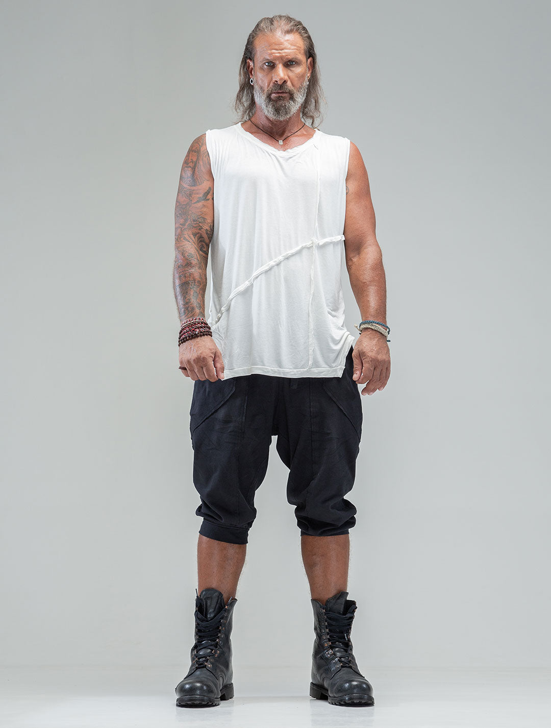 'Lynx' 100% Bamboo Sleeveless Tee - Psylo Fashion