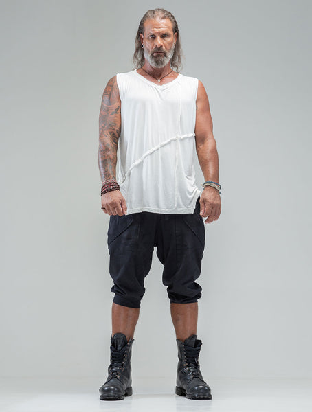 'Lynx' 100% Bamboo Sleeveless Tee - Psylo Fashion