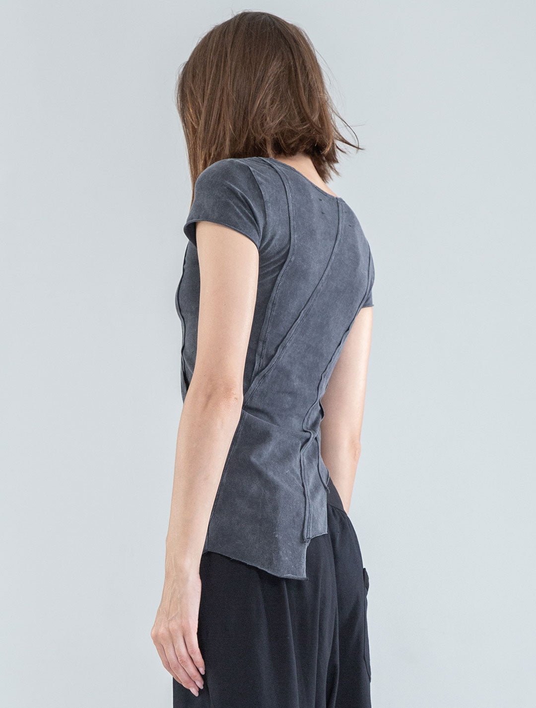 Magnolia Asymmetric Crop Top - Psylo Fashion