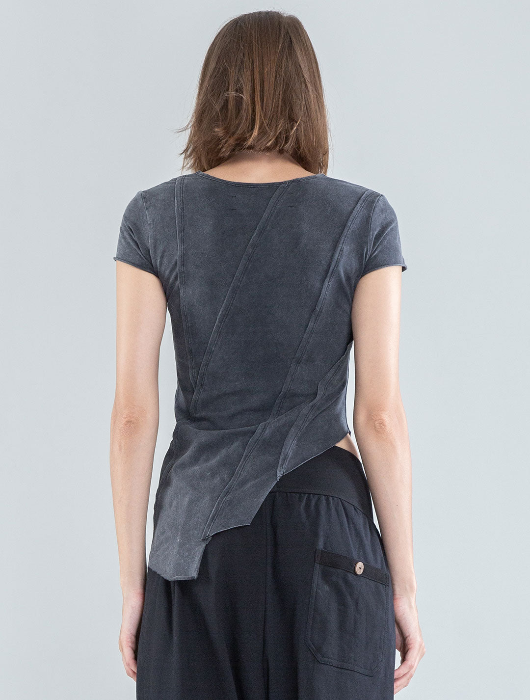Magnolia Asymmetric Crop Top - Psylo Fashion
