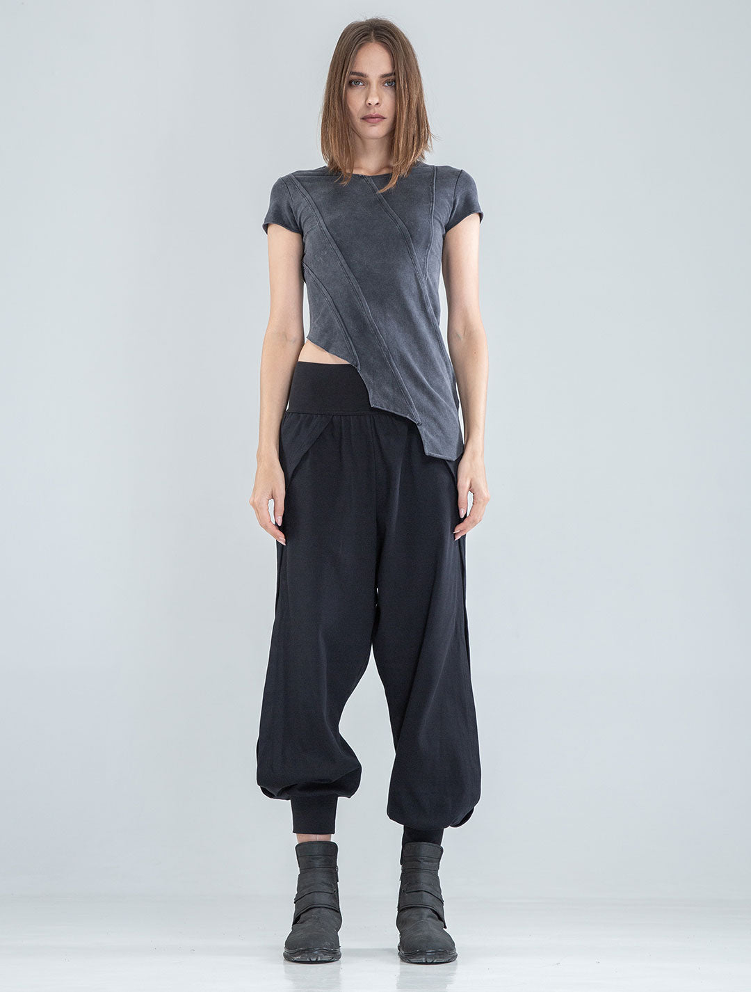 Magnolia Asymmetric Crop Top - Psylo Fashion