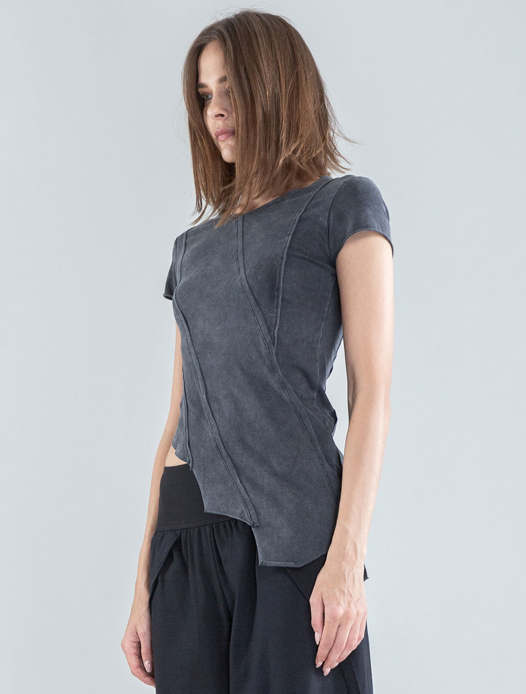 Magnolia Asymmetric Crop Top - Psylo Fashion