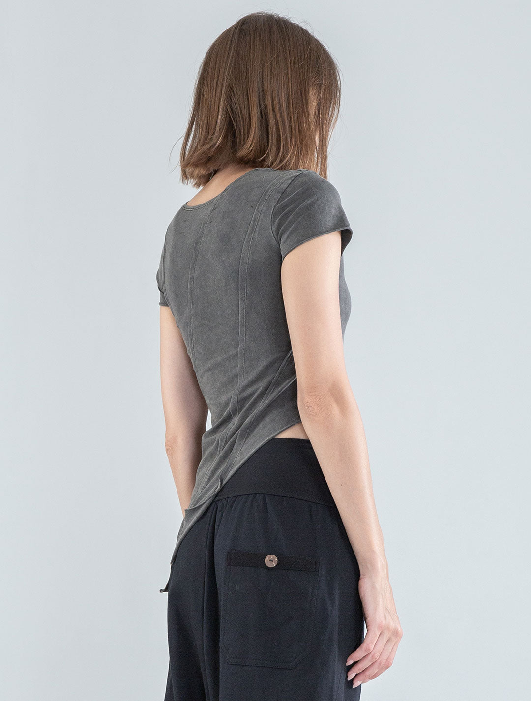 Magnolia Asymmetric Crop Top - Psylo Fashion