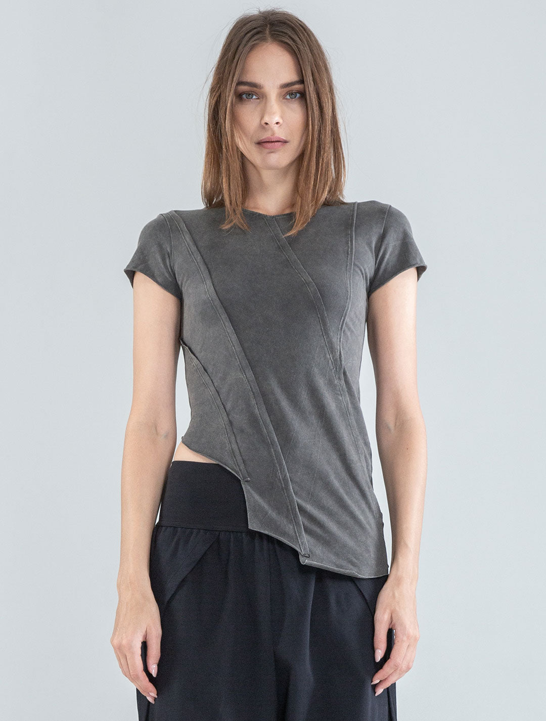 Magnolia Asymmetric Crop Top - Psylo Fashion