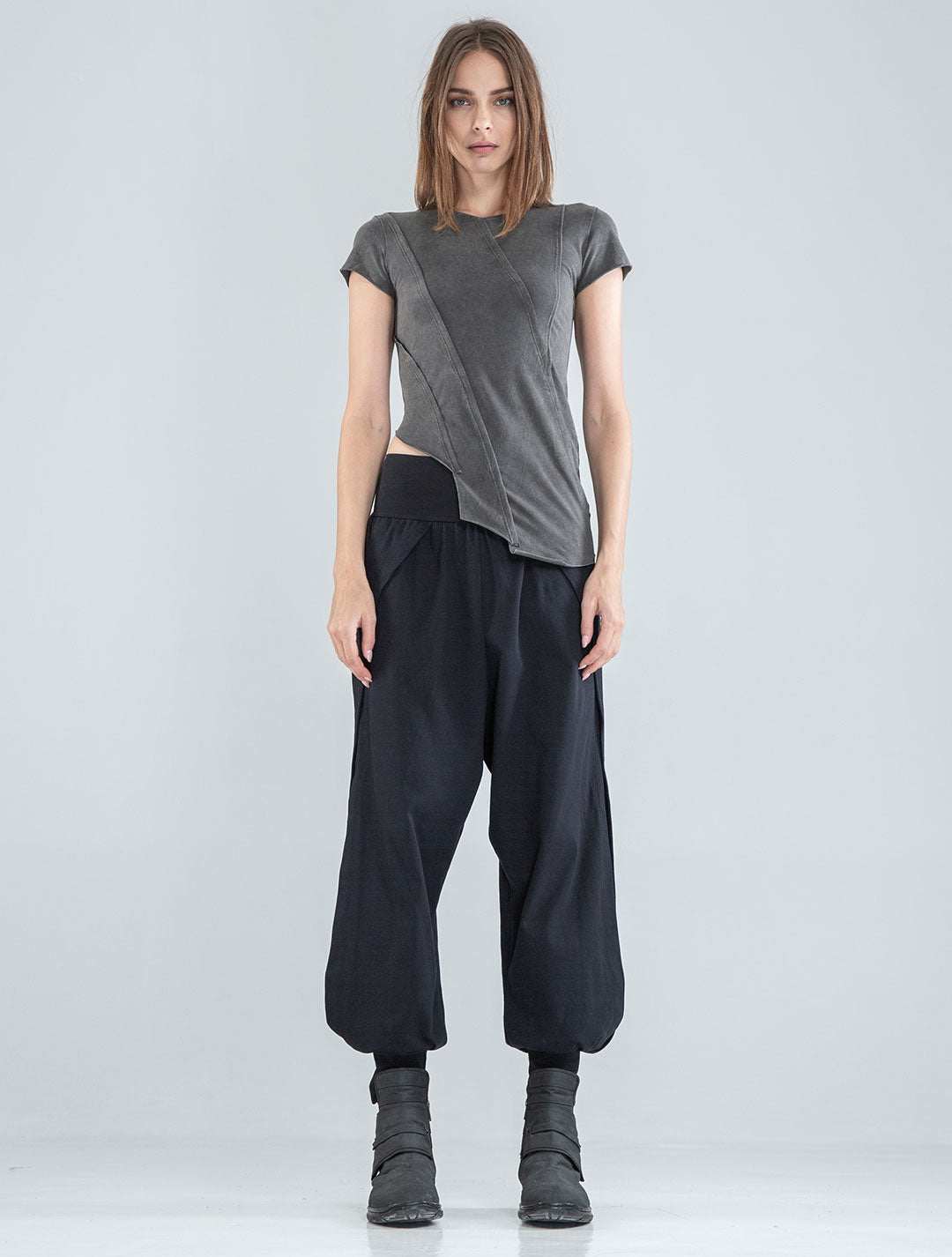 Magnolia Asymmetric Crop Top - Psylo Fashion